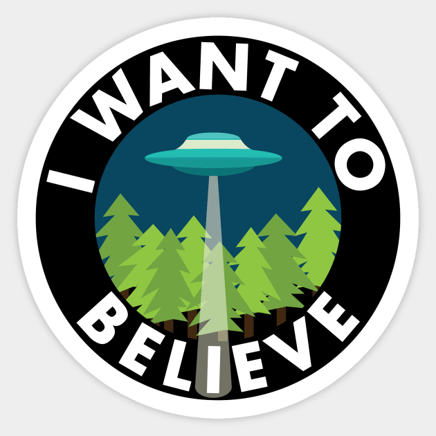 I Want To Believe Sticker by trippfritts